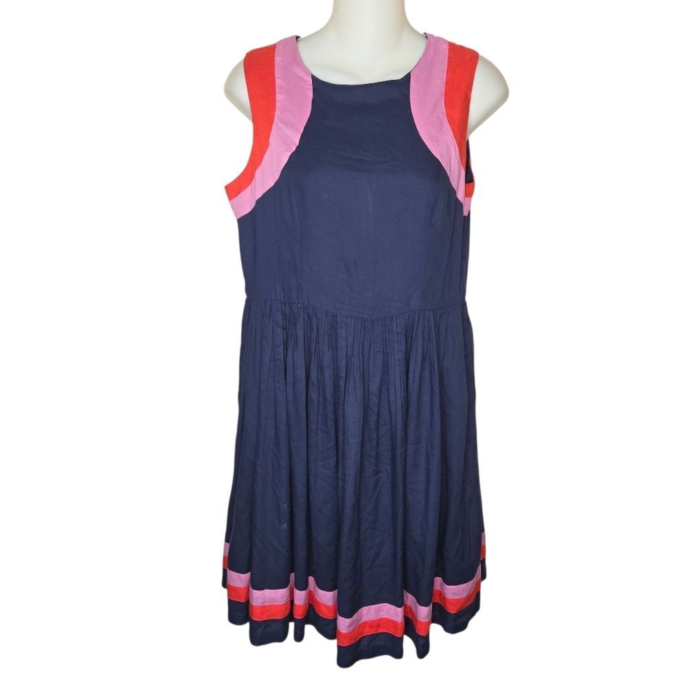 Boden Girls' Navy Sleeveless Dress, Size 15-16y